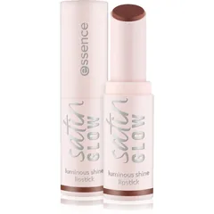 essence satin GLOW cremiger Lippenstift mit Satin-Finish Farbton 06 Deja-brew