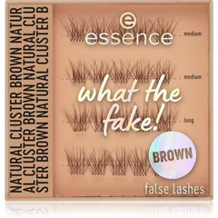 essence WHAT THE FAKE! künstliche Wimpern 05 Natural Cluster Brown 1 Paar