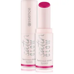 essence satin GLOW cremiger Lippenstift mit Satin-Finish Farbton 08 Fuchsionista
