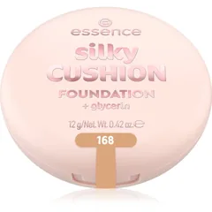 essence silky CUSHION FOUNDATION Schwämmchen mit Make up mit mittlerer Deckkraft Farbton 168