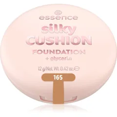 essence silky CUSHION FOUNDATION Schwämmchen mit Make up mittlere Deckkraft Farbton 165