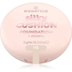 essence silky CUSHION FOUNDATION Schwämmchen mit Make up mittlere Deckkraft Farbton 115