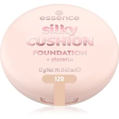 essence silky CUSHION FOUNDATION Schwämmchen mit Make up mittlere Deckkraft Farbton 120