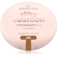 essence silky CUSHION FOUNDATION Schwämmchen mit Make up mittlere Deckkraft Farbton 205