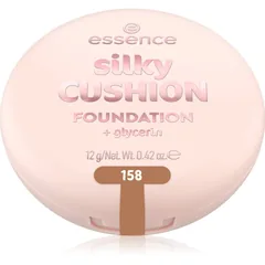 essence silky CUSHION FOUNDATION Schwämmchen mit Make up mittlere Deckkraft Farbton 158