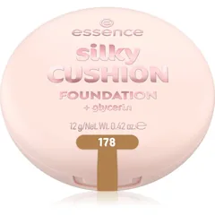 essence silky CUSHION FOUNDATION Schwämmchen mit Make up mittlere Deckkraft Farbton 178