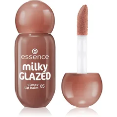 essence milky GLAZED tönender Lippenbalsam mit Glanz Farbton 05 Latte-tude