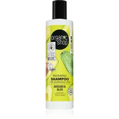 Organic Shop Avocado & Olive erneuerndes Shampoo für beschädigtes Haar