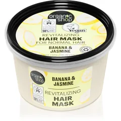 Organic Shop Banana & Jasmine Maske für die Haare für mehr Volumen