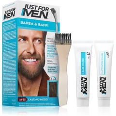 Just for Men Men Moustache & Beard Bartfarbe zur Grauabdeckung Farbton M-35 Mid Grey