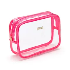 Victoria Green Small Clear Beauty Kit Case - Pink