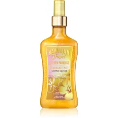 Hawaiian Tropic Perfumes Golden Paradise Shimmer Bodyspray mit Glitzerteilchen für Damen 250 ml