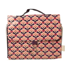 Victoria Green Threefold Hanging Wash Bag - Pink Deco Lily