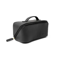 Victoria Green 'Freya' Black Makeup Bag | Fold-Out Travel Cosmetic Bag