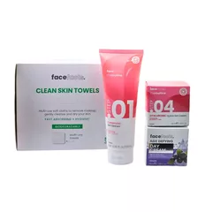 Face Facts Skincare Routine Bundle Day Cream, Moisturiser, Cleanser + Makeup Remover