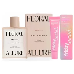Face Facts Fragrance Lip Gloss Bundle Floral Allure + Lip Gloss Balm 100 ml