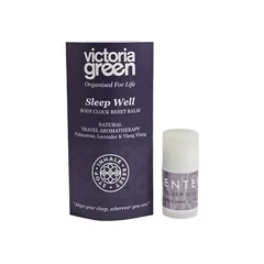 Victoria Green Sleep Well Body Clock Reset Balm Natural Travel Aromatherapy