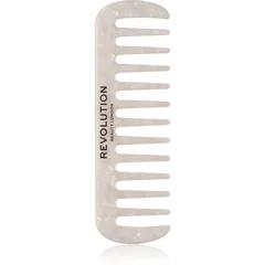 Revolution Haircare Natural Curl Wide Tooth Comb Haarkamm für welliges und lockiges Haar Farbton White