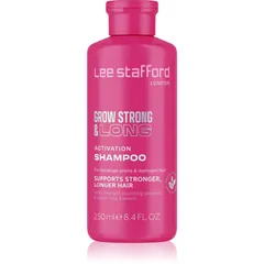 Lee Stafford Grow Strong & Long Activation Shampoo Haarshampoo für das Wachstum der Haare und die Stärkung von den Wurzeln heraus