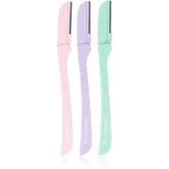 Brushworks Precision Eyebrow Razor Pastel Rasierer für die Augenbrauen