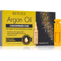 Revuele Ampoules Argan Oil Concentrated Fluid konzentriertes Hautserum für Gesicht, Hals und Dekolleté 7x