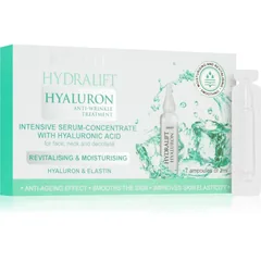 Revuele Hydralift Hyaluron Ampoules Intensive Serum Concentrate intensives feuchtigkeitsspendendes Serum für Gesicht, Hals und Dekolleté 7x