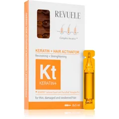Revuele Ampoules Keratin + Hair Activator Ampulle für dünnes, gestresstes Haar 8x
