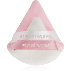 Brushworks Triangular Powder Puff Duo puderquaste