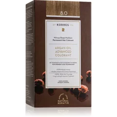 Korres Argan Oil Permanent-Haarfarbe mit Arganöl Farbton 8.0 Light Blonde