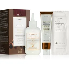 Korres Argan Oil Permanent-Haarfarbe mit Arganöl Farbton 66.46 Intense Burgundy Red