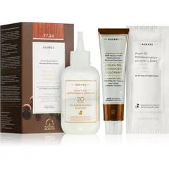 Korres Argan Oil Permanent-Haarfarbe mit Arganöl Farbton 77.44 Intense Copper Blonde