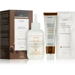 Korres Argan Oil Permanent-Haarfarbe mit Arganöl Farbton 4.77 Dark Choco
