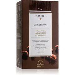 Korres Argan Oil Permanent-Haarfarbe mit Arganöl Farbton 5.3 Golden / Honey Light Brown