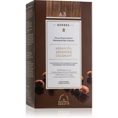 Korres Argan Oil Permanent-Haarfarbe mit Arganöl Farbton 6.3 Golden / Honey Dark Blonde