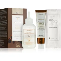 Korres Argan Oil Permanent-Haarfarbe mit Arganöl Farbton 10.1 Platinum Ash Blonde