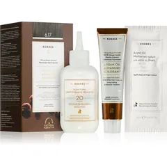 Korres Argan Oil Permanent-Haarfarbe mit Arganöl Farbton 6.17 Dark Blond Beige
