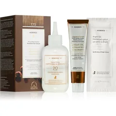 Korres Argan Oil Permanent-Haarfarbe mit Arganöl Farbton 7.73 Golden Mocha