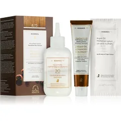 Korres Argan Oil Permanent-Haarfarbe mit Arganöl Farbton 8.73 Golden Caramel