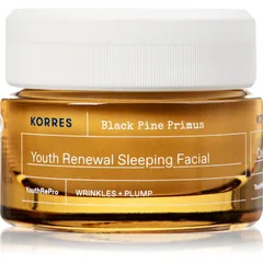 Korres Black Pine Primus Gesichtscreme für die Nacht gegen die Zeichen des Alterns