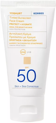Korres Yoghurt Getönte Sonnencreme für das Gesicht SPF50