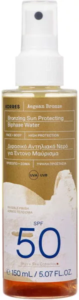 Korres Bronzing Sun Protection Biphase Water SPF50