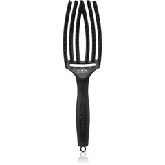 Olivia Garden Fingerbrush Boar & Nylon Haarbürste mit Nylon- und Eberborsten Full Black M