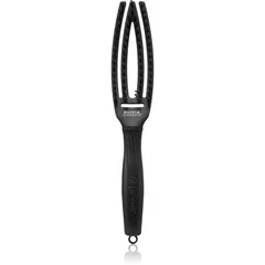 Olivia Garden Fingerbrush Boar & Nylon Haarbürste mit Nylon- und Eberborsten Full Black S