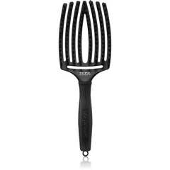 Olivia Garden Fingerbrush Boar & Nylon Haarbürste mit Nylon- und Eberborsten Full Black L
