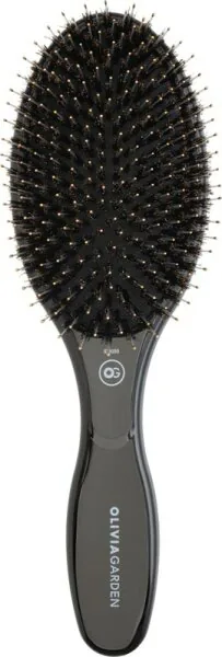Olivia Garden Expert Care Oval Boar & Nylon Bristles . Black