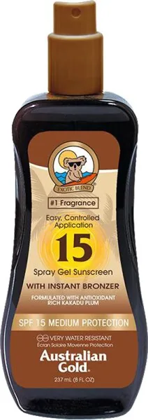 Australian Gold Spray Gel Bronzer SPF15