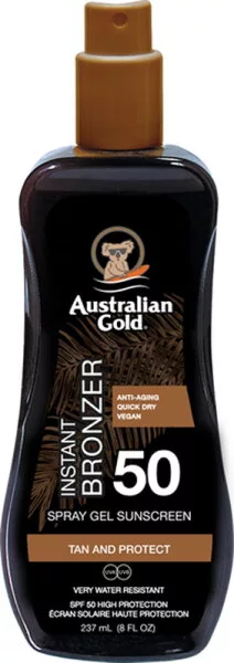 Australian Gold Spray Gel Bronzer SPF50