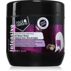 Real Natura Pro - Lisos Anti Frizz Maske für die Haare gegen strapaziertes Haar