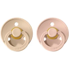 BIBS Colour Natural Rubber Size 1: 0+ months Schnuller Vanilla / Blush .