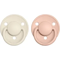 BIBS De Lux Natural Rubber Size 1: 0+ months Schnuller Ivory / Blush .